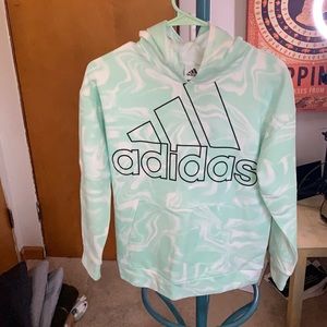 Green addidas hoodie